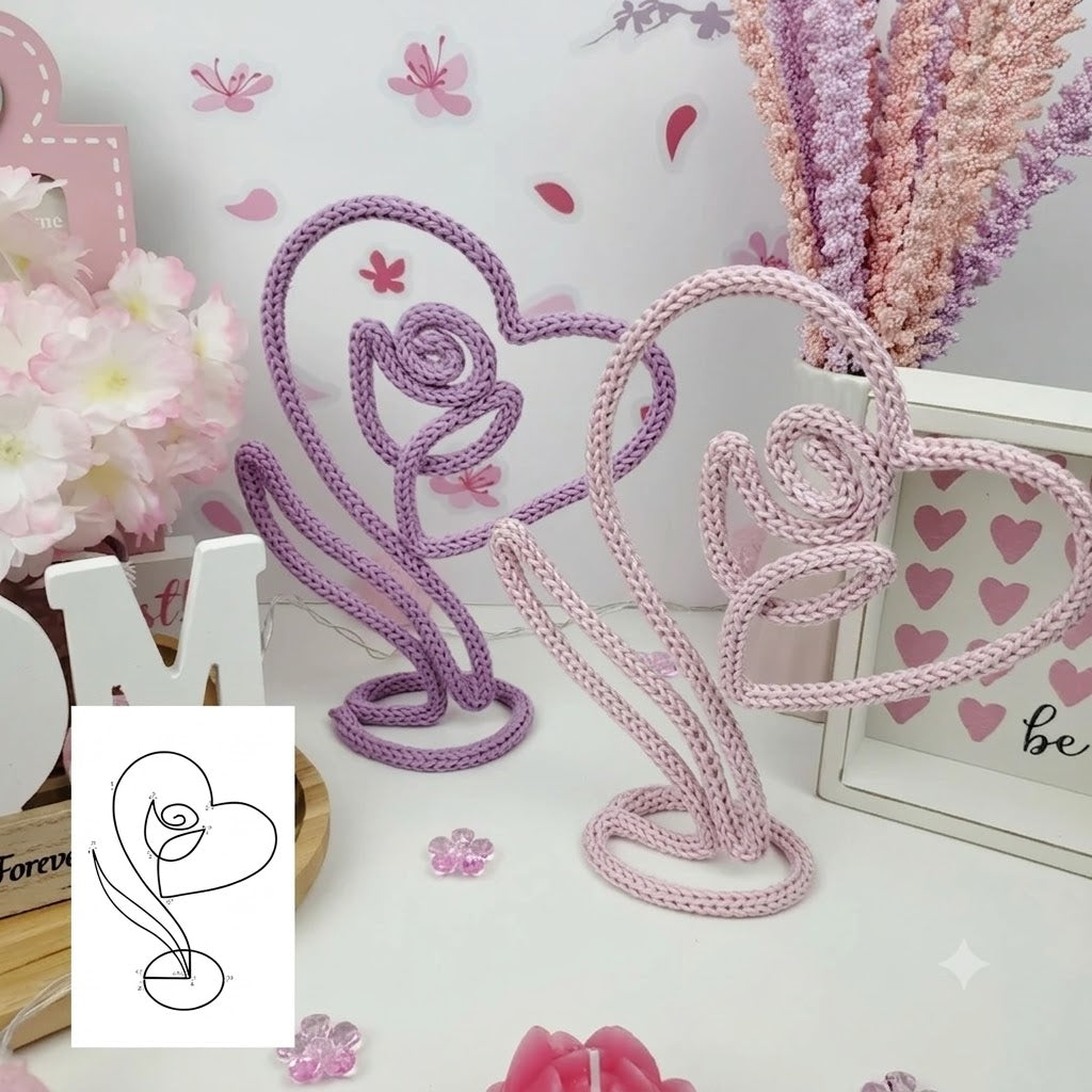 Modelli per la Festa della Mamma con filo metallico: oltre 30 modelli a maglia (download digitale)