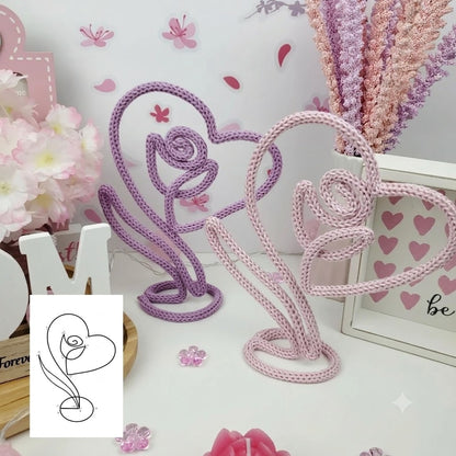 Modelli per la Festa della Mamma con filo metallico: oltre 30 modelli a maglia (download digitale)