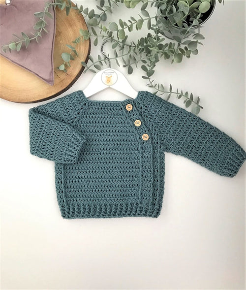 Schema per maglione all'uncinetto per neonati e bambini - dalla nascita fino ai 6 anni
