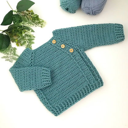 Schema per maglione all'uncinetto per neonati e bambini - dalla nascita fino ai 6 anni