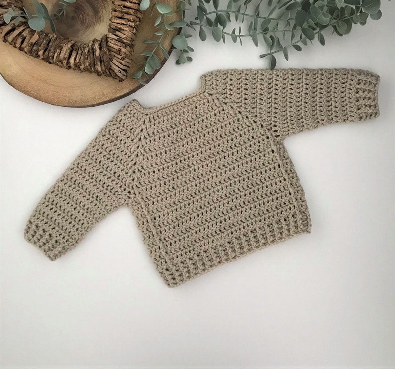 Schema per maglione all'uncinetto per neonati e bambini - dalla nascita fino ai 6 anni