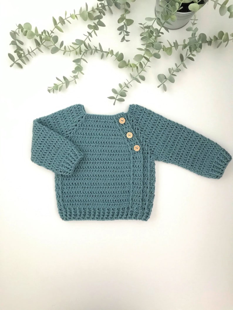 Schema per maglione all'uncinetto per neonati e bambini - dalla nascita fino ai 6 anni