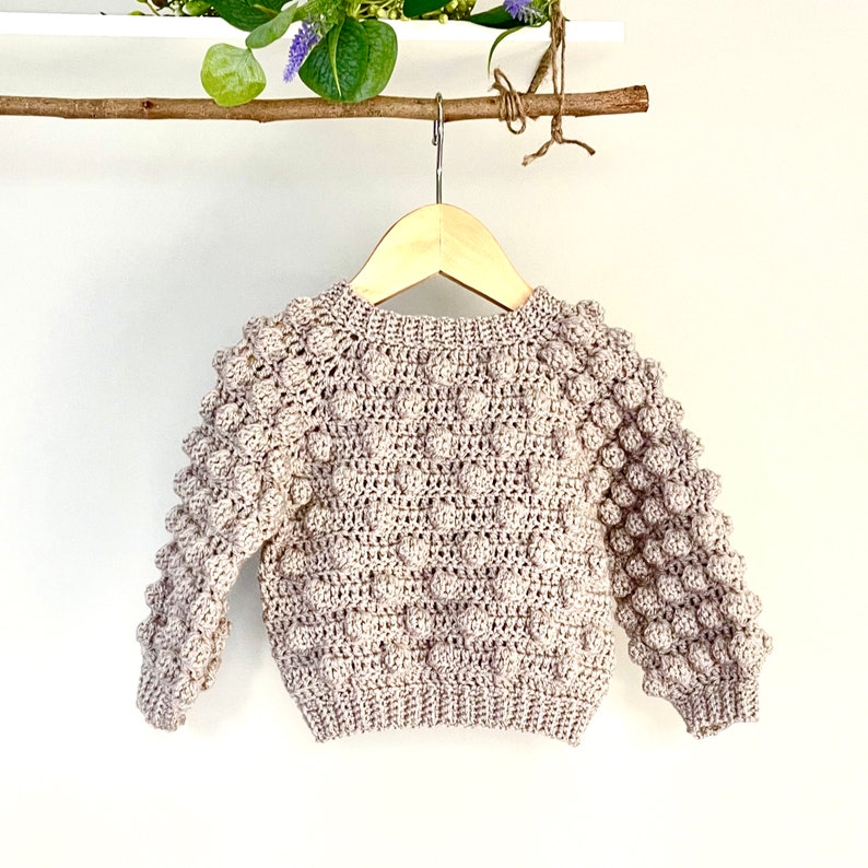 Schema per maglione all'uncinetto per neonati e bambini - dalla nascita fino ai 10 anni