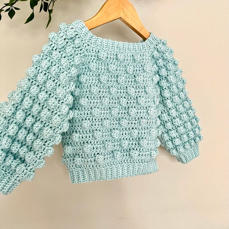 Schema per maglione all'uncinetto per neonati e bambini - dalla nascita fino ai 10 anni