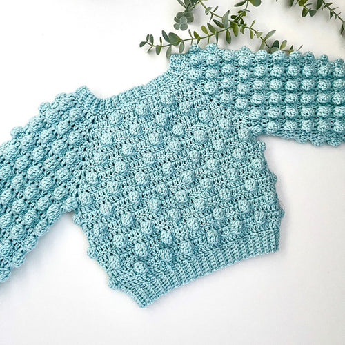 Schema per maglione all'uncinetto per neonati e bambini - dalla nascita fino ai 10 anni