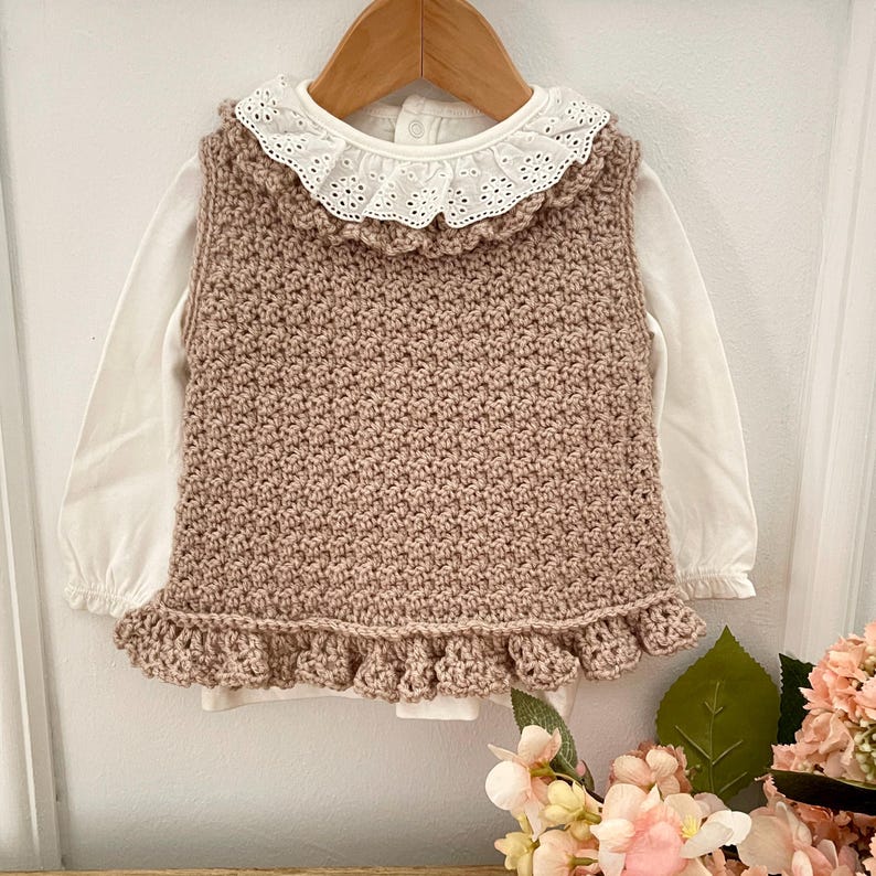 Modello all'uncinetto per top da neonata/bambina - da 0 a 6 anni