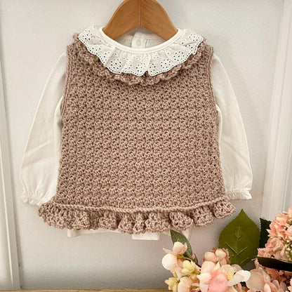 Modello all'uncinetto per top da neonata/bambina - da 0 a 6 anni