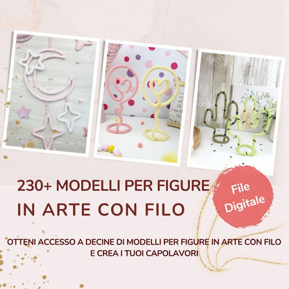 Wire Art Figure Templates: 230+ Bending Patterns (Digital PDF Download